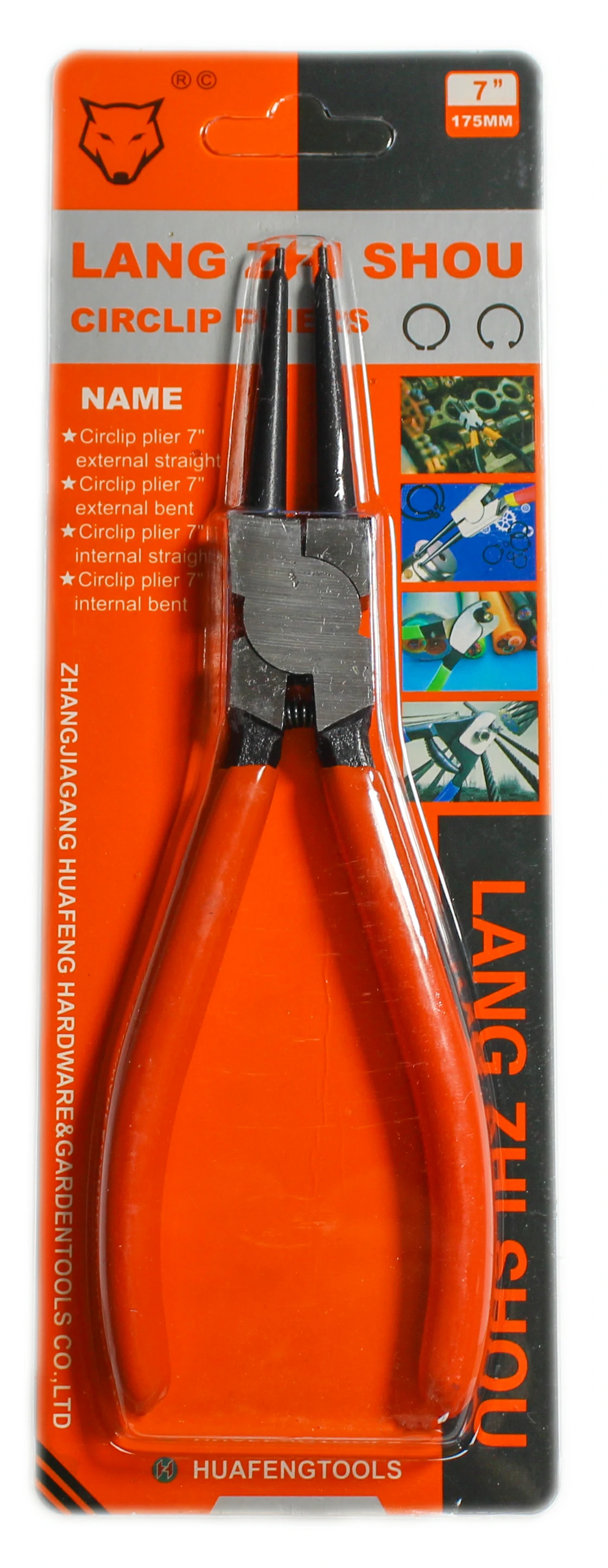 Circlip Pliers External Straight Blue Hawk 7'' pic
