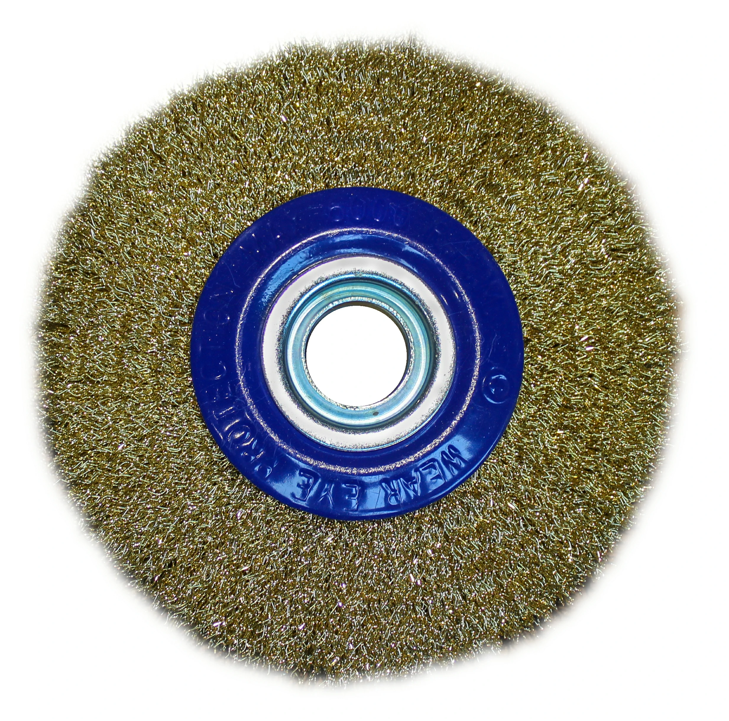 Wire Round Brush Yellow Blue Hawk 5" pic